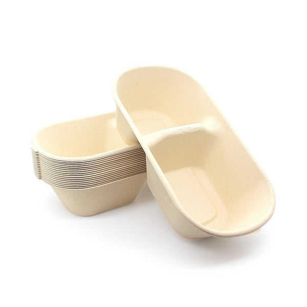 1000ml Compostable Bamboo Fiber Lunch Boxes 100% Eco-friendly Biodegradable - ninobamboo