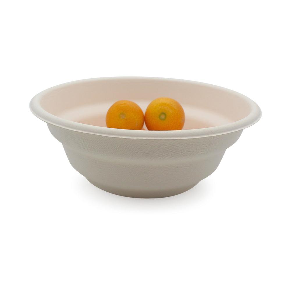 100% Biodegradable Sugarcane Bagasse 32oz Round Bowl