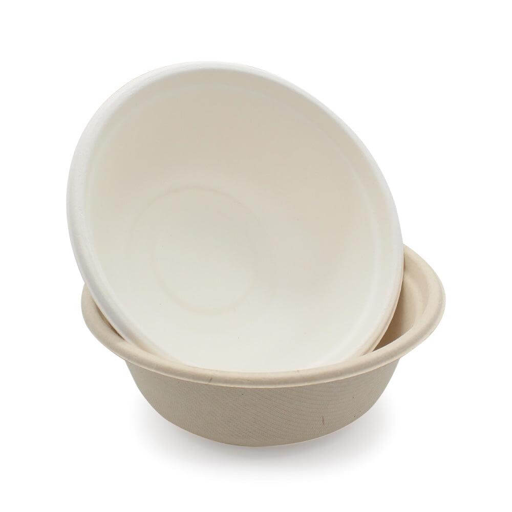 32oz Disposable Bamboo Round Bowls with Lids - 400 Bowls – Eco