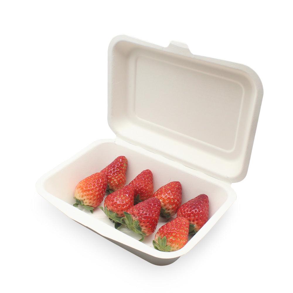 100% Biodegradable Sugarcane Bagasse 7x5inch Lunch Box