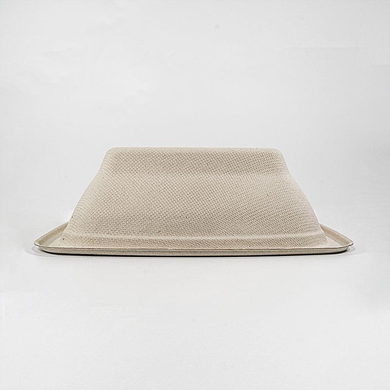 Biodegradable Sugarcane Bagasse 32oz Square Bowl