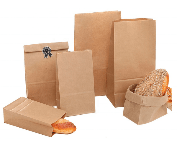 Disposable Kraft Paper Square Bottom Bag - ninobamboo