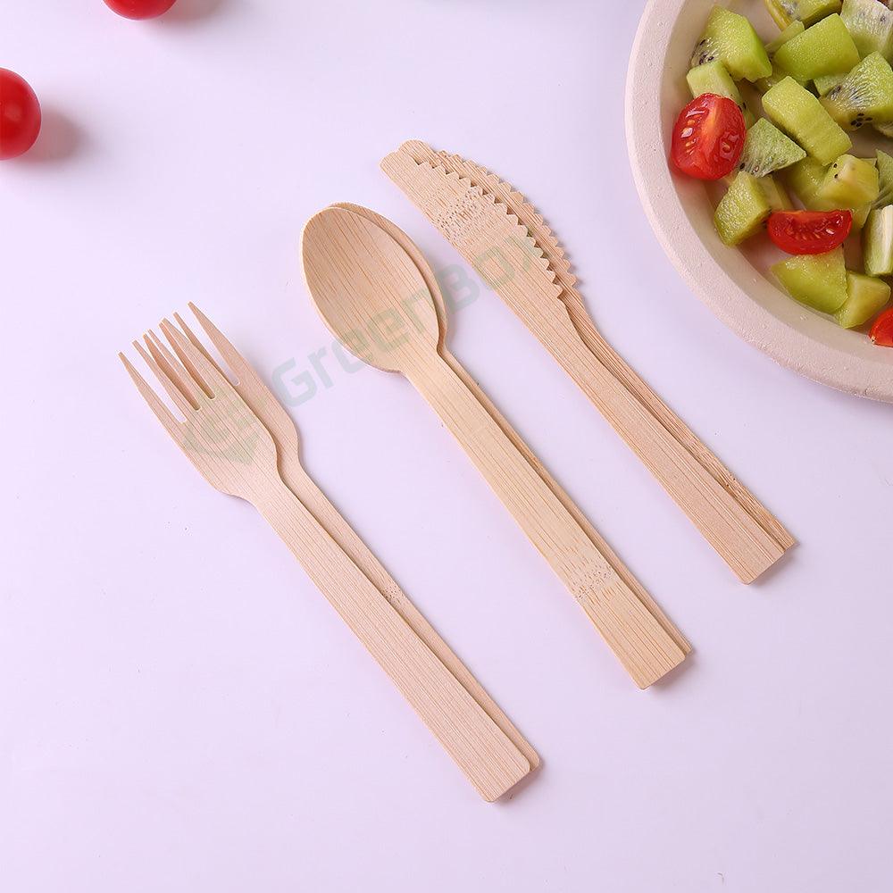Eco Biodegradable Bamboo Cutlery Set - ninobamboo