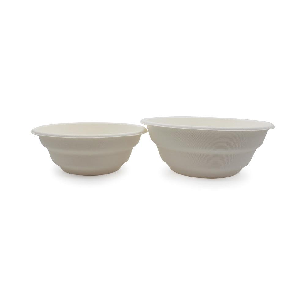 Eco-friendly Biodegradable Sugarcane Bagasse 24oz Round Bowl - ninobamboo