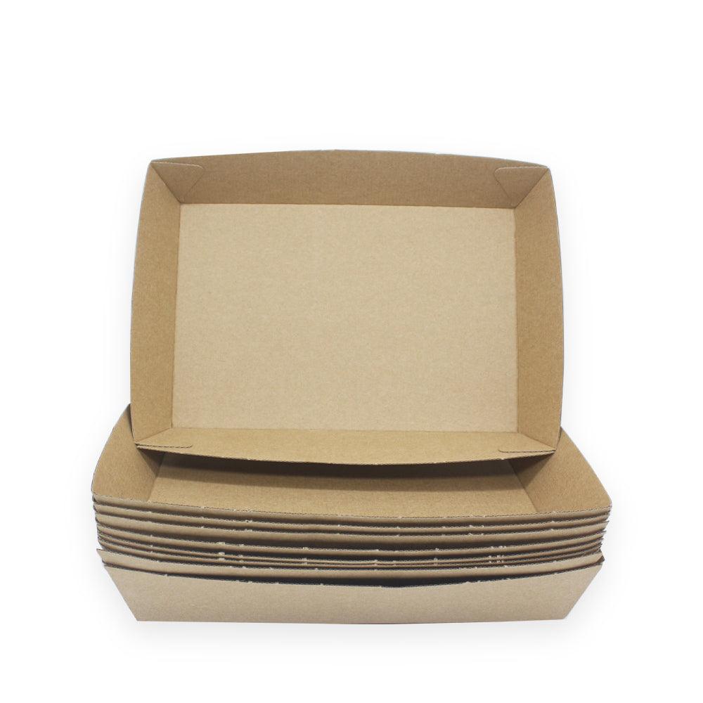 Take Out Container Food Box Paper Corrugated Food Tray GB-AU0017 - ninobamboo